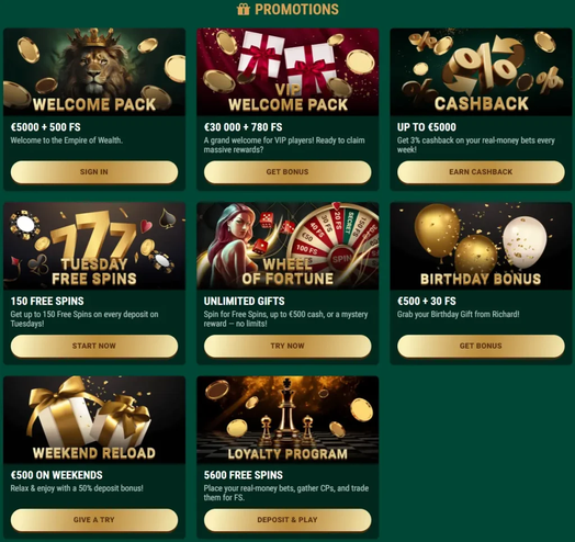 richard casino Gameplay